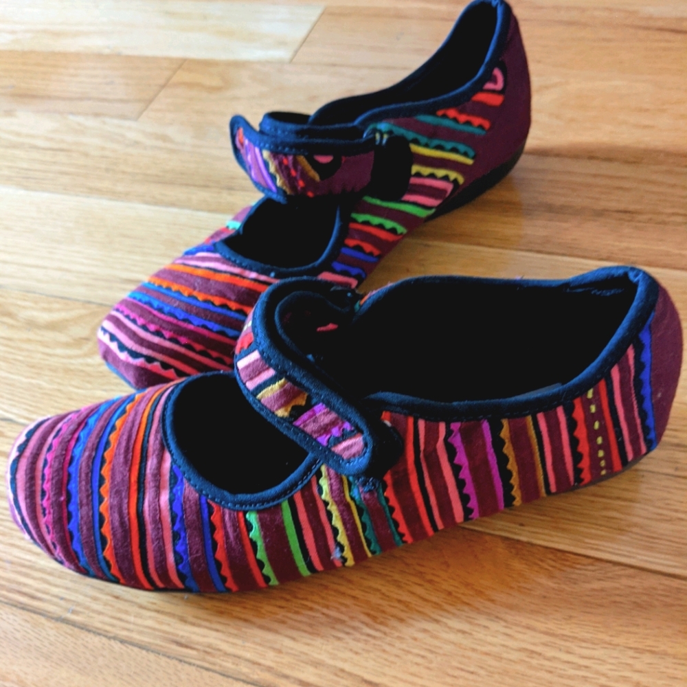 Colombian colorful ballerina flats shoes